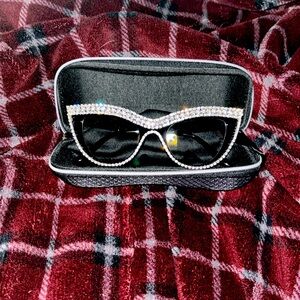 Bedazzled black frames